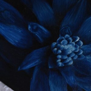 Romantic Blues | Giclee Print on Canvas of Oil Painting | Fine art print | Blue flower / floral / nature Print | Flower paintning | Archival